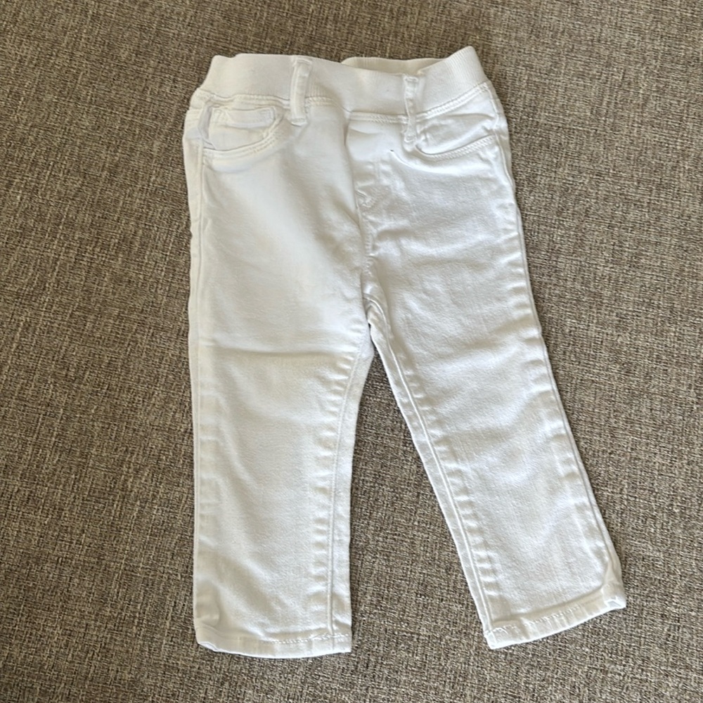 Baby Gap jeans. White.